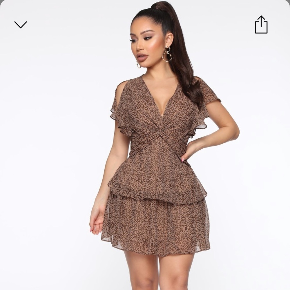 Leah Leopard Flare Dress!